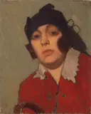 Ritratto di signora (Elvira Gonnelli) by Oscar Ghiglia, oil on canvas, offered Nov 2014