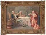 Roberto Raimondi, Dopo pranzo, watercolour on paper