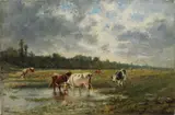 Eugène Louis Boudin, Mucche al pascolo