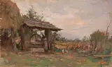 Carlo Follini, Contadina nell'aia
