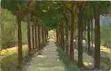 Pietro Fragiacomo, Viale alberato