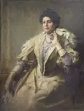 Wilhelm Räuber, Ritratto della Signora Emma Waitzfelder, oil on canvas