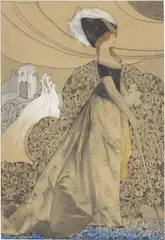 Maurice Langaskens, Figura, 1911, mixed media on paper