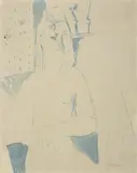 Amedeo Modigliani, Nudo di donna seduta, 1916, watercolour and pencil on paper
