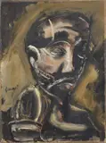 Testa by Mario Sironi, 1935, tempera on paper applicata on canvas, offered May 2014