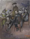 All'osteria by Ottone Rosai, 1948, oil on canvas, offered May 2014