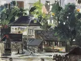 Sobborgo parigino by Filippo de Pisis, 1929, oil on canvas, offered May 2014