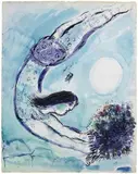 Marc Chagall, L'Acrobate au Cirque, 1953, watercolour and inchiostro di ink on paper