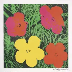 Flowers by Andy Warhol, screenprint a colori, offered May 2014
