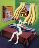 Disentanglement by Mark Kostabi, 1991, oil on canvas, offered May 2014
