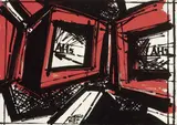 Vinicio Berti, Costruzioni antagoniste unitarie, 1974, oil on canvas