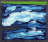 Paesaggio by Franco Angeli, acrylic and enamel on canvas, offered May 2014