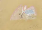 Enzo Cucchi, Senza titolo, 1979, mixed media on paper