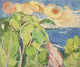 Enrico Paulucci, Paesaggio, oil on canvas