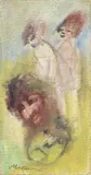 Figure by Mino Maccari, 1958, oil on canvas, offered May 2014