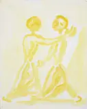 Incontro by Virgilio Guidi, 1971, oil on canvas, offered May 2014