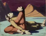 Pompeo Borra, L'Olocausto, 1943, oil on canvas