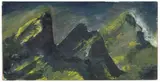 Montagne by Mario Sironi, tempera on paper applicata on canvas, offered May 2014