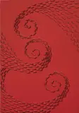Vortice rosso by Riccardo Gusmaroli, 2009, acrylic and collage on canvas, offered May 2014