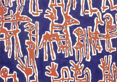 Sergio Fermariello, Senza titolo, 1998, oil on cardboard
