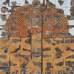 Angelo Cagnone, Frammenti, 1971, oil on canvas