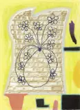 Francesco Clemente, Senza titolo, 1988, pastel on paper