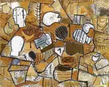 Paesaggio by Mimmo Paladino, 2005, oil on canvas, offered May 2014