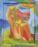 Sandro Chia, Mother and restless child, 1998, oil on panel
