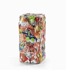 Compression Coca by Cesar, Compressione di lattine d'alluminio, offered May 2014