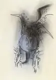 Wifredo Lam, Totem, 1965, pastel and charcoal on paper