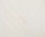 Giorgio Griffa, Obliquo due colori, 1976, acrylic on canvas