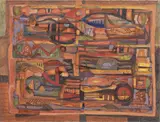 Arturo Carmassi, Natura morta, oil on canvas