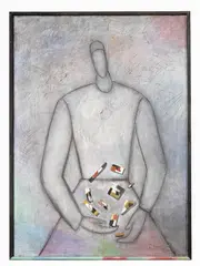 Roberto Barni, Fanete, 1996, acrylic on panel
