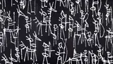 Sergio Fermariello, Guerrieri, 1993, oil on canvas