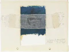 Gina Pane, Da l'action «Io mescolo tutto», 1976, watercolour and collage on paper