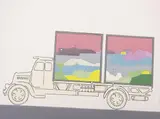 Renato Mambor, Veicoli culturali, 2 paesaggi trasportati