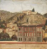Veduta di Firenze by Renzo Grazzini, 1953, oil on faesite, offered Apr 2014