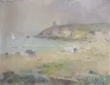 Plinio Nomellini, Marina di Campo, 1928, oil on canvas