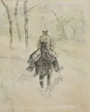 Cavalleggero by Giovanni Fattori, watercolour on paper, offered Apr 2014