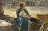 Giovanni Panza, Venditrice d'ortaggi