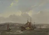 Frederick Calvert, Marina, oil on canvas