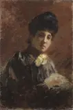 Tranquillo Cremona, Ritratto di signora, oil on canvas