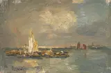 Beppe Ciardi, Dopo il temporale, 1906, oil on panel