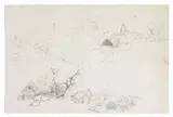 G. Pirroni, Schizzo di paesaggio, pencil on paper mm.