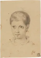 Giuseppe Cammarano, Ritratto di Antonio di Borbone, 1820, pencil on paper mm.