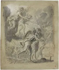 Allegoria della Gerusalemme liberata by Pier Francesco Mola, Penna, offered Apr 2014