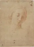 Ritratto di giovane donna by Pompeo Gerolamo Batoni, 1774, sanguigna on paper mm., offered Apr 2014