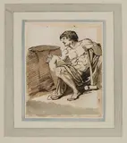 Carlo Labruzzo, Figura in cinque punti di uomo con mazza