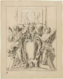 Gaetano Gandolfi, Due angeli reggistemma