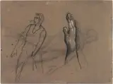 Tre studi per «La disfatta di Ezzelino da Romano» by Adeodato Malatesta, tecniche miste on paper mm., offered Apr 2014
